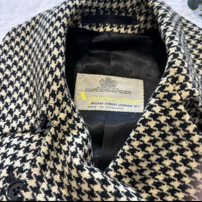 Aquascutum Trench Coat Club Check Asian fit M US size S Authentic