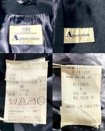 Aquascutum P Coat Asian fit M US size S Authentic