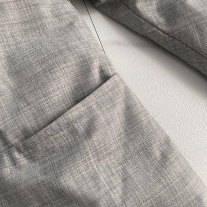 Aquascutum reversible down Coat Jacket Asian fit L US size M Gray Black Auth