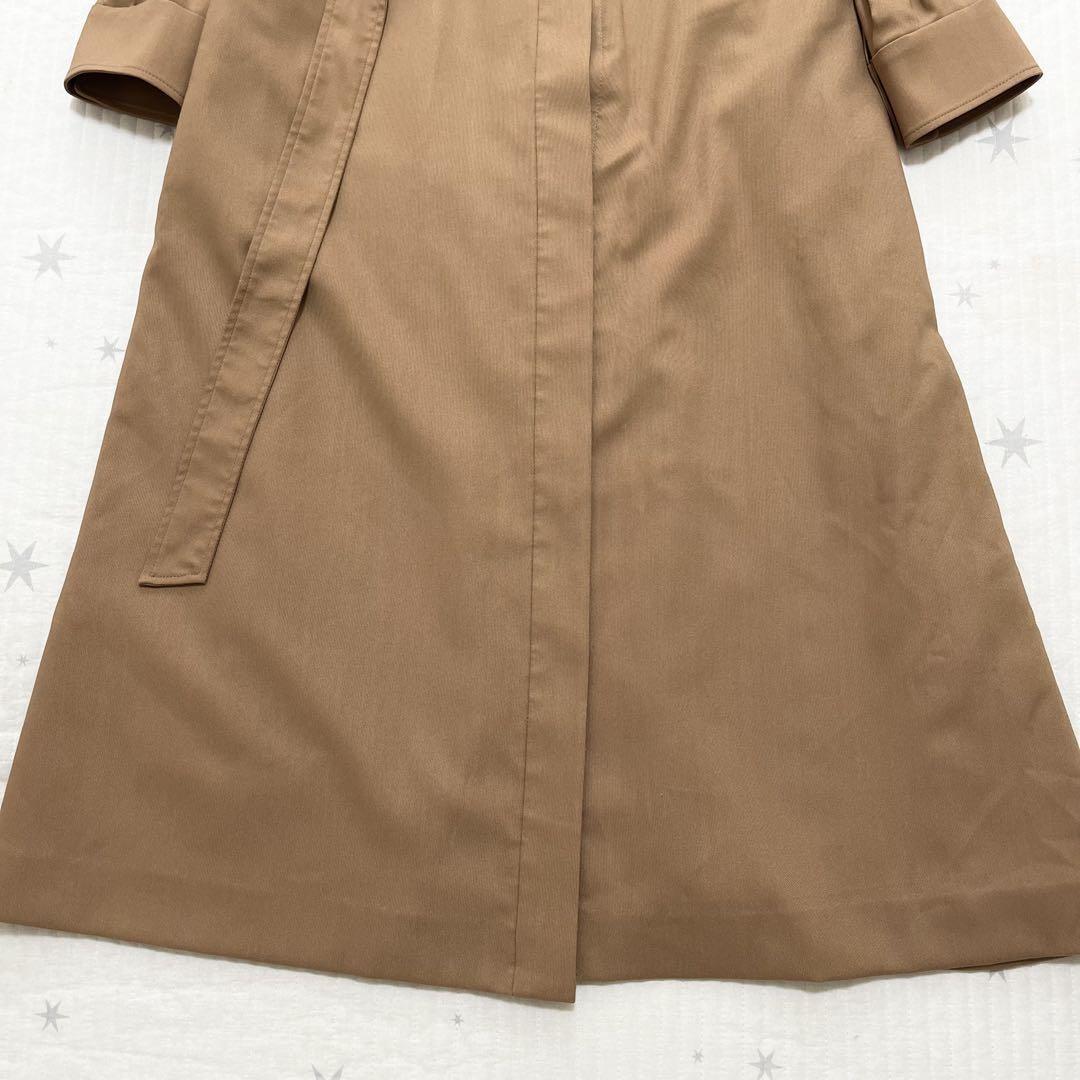 Aquascutum Long Coat Asian fit M US size S Brown Camel Authentic