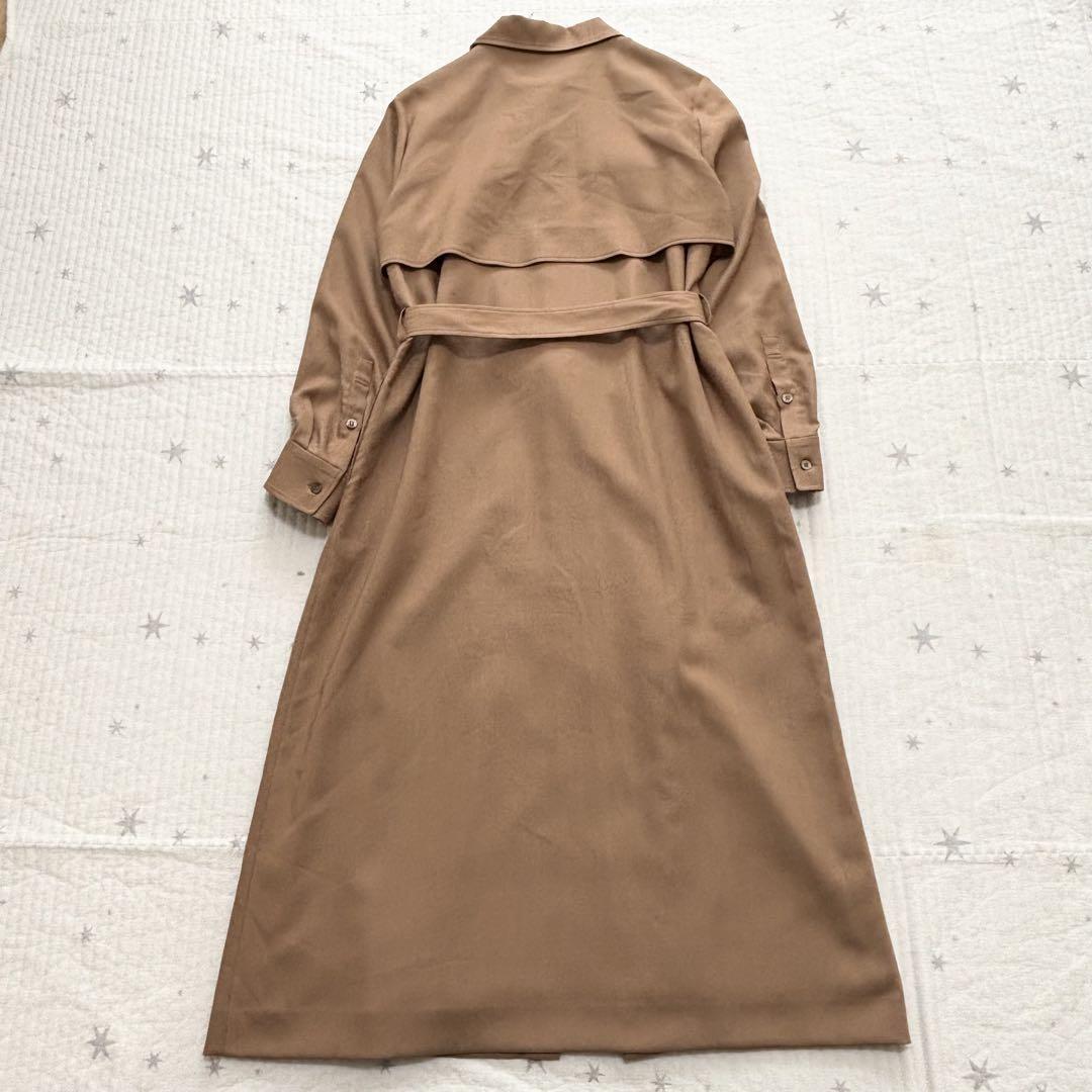 Aquascutum Long Coat Asian fit M US size S Brown Camel Authentic