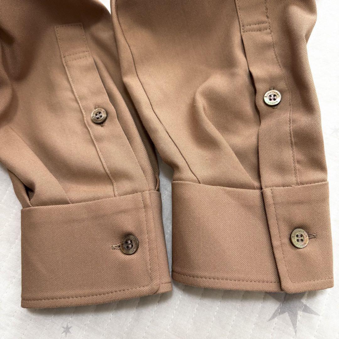 Aquascutum Long Coat Asian fit M US size S Brown Camel Authentic