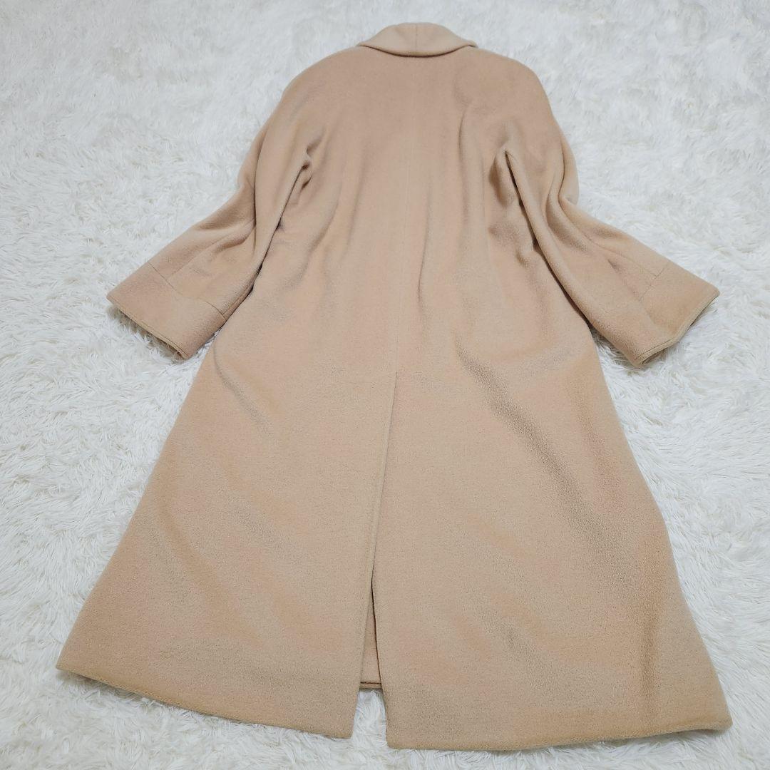 Aquascutum double chester Coat FREE SIZE Beige Authentic