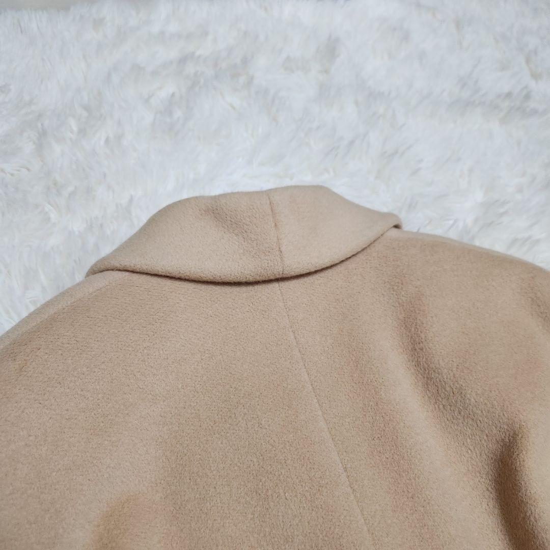 Aquascutum double chester Coat FREE SIZE Beige Authentic