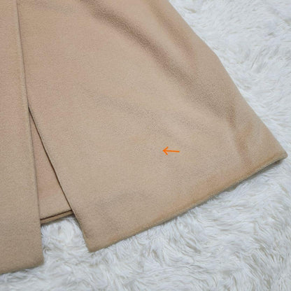 Aquascutum double chester Coat FREE SIZE Beige Authentic