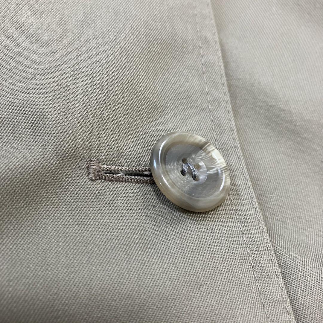 Aquascutum Trench Coat Club Check Asian fit M US size S Khaki Authentic