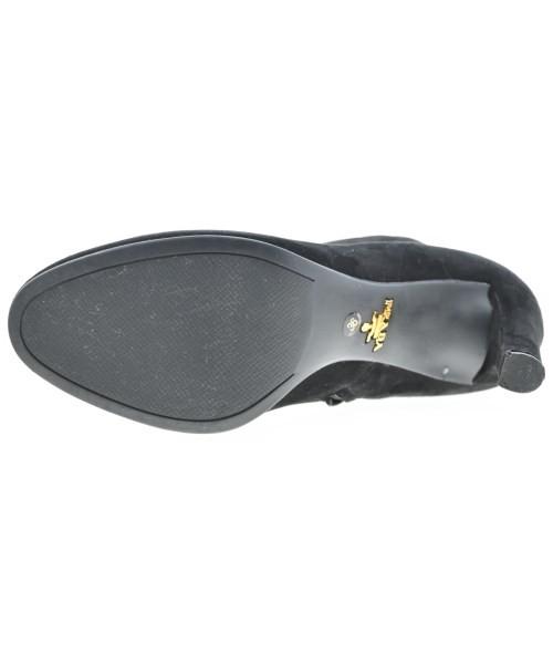 PRADA Short Boots Shoes EU 36 US 6 Black Authentic