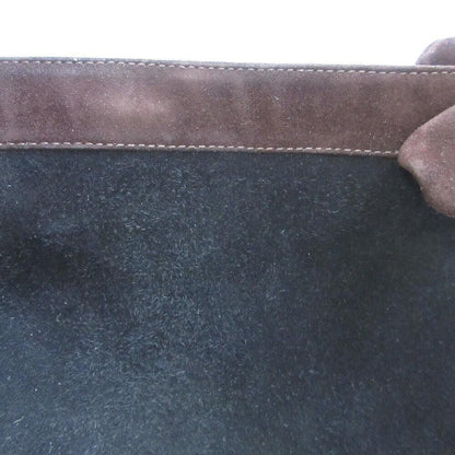 PRADA Long Boots Shoes EU 36 US 6 Suede Dark Brown Authentic