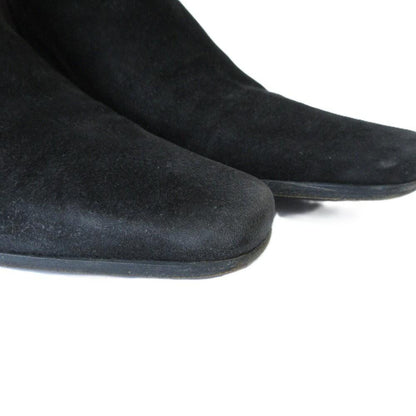 PRADA Long Boots Shoes EU 36 US 6 Suede Dark Brown Authentic