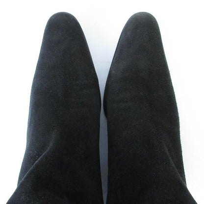 PRADA Long Boots Shoes EU 36 US 6 Suede Dark Brown Authentic