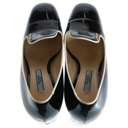 PRADA Shoes Pumps Heel EU 36.5 US 6.5 Patent Leather Black Authentic