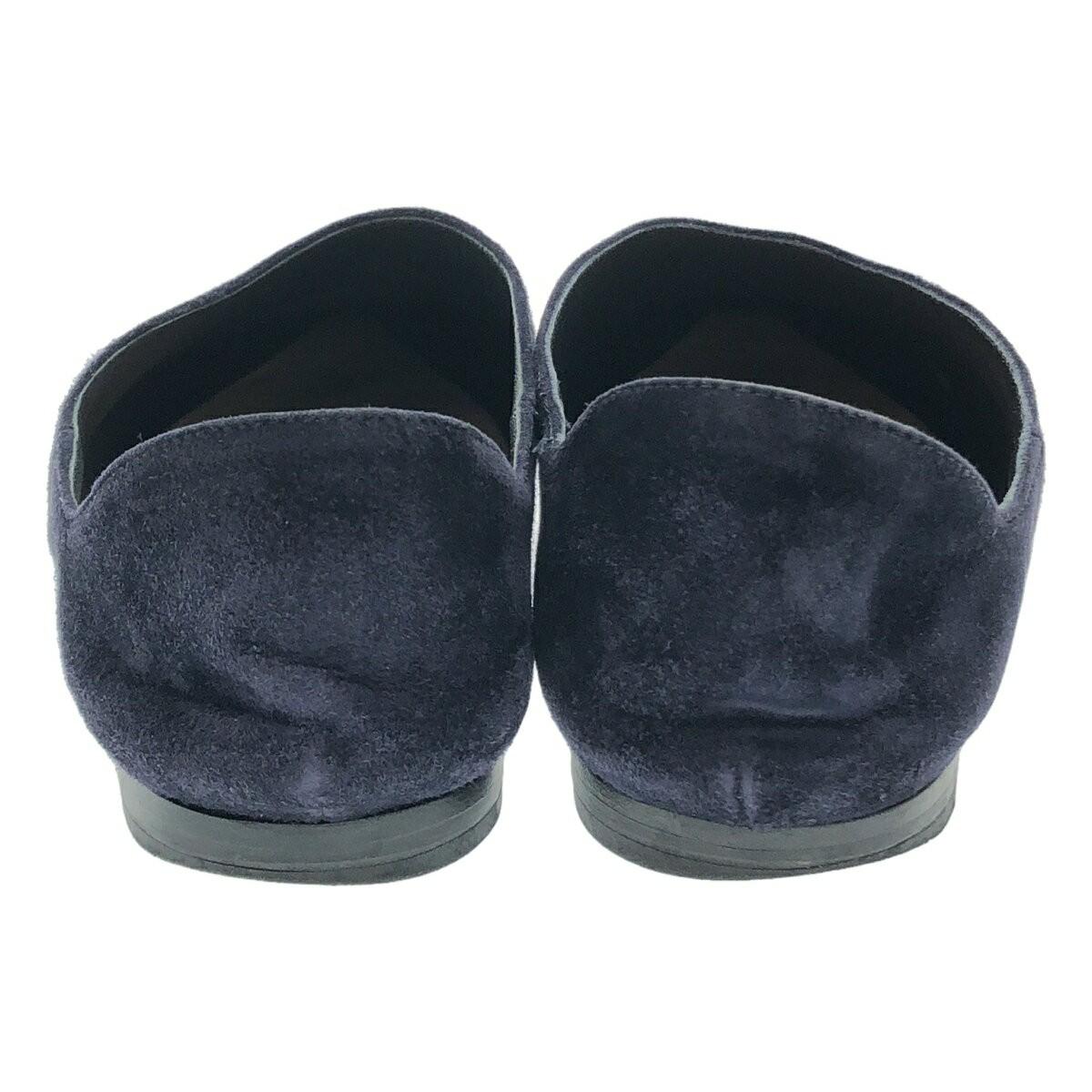 PRADA Flat Shoes Pumps EU 37.5 US 7.5 Suede Navy Authentic