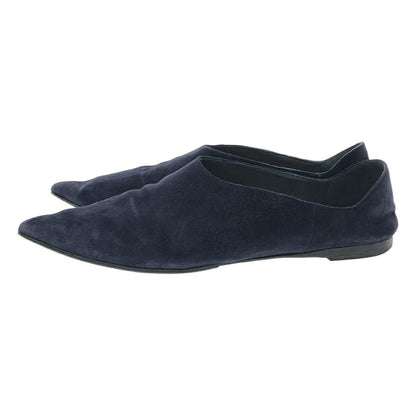 PRADA Flat Shoes Pumps EU 37.5 US 7.5 Suede Navy Authentic