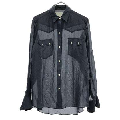 PRADA Flat Shoes Pumps EU 37.5 US 7.5 Suede Navy Authentic