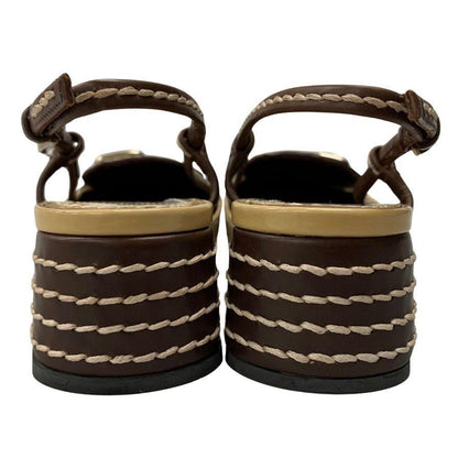 PRADA Shoes Pumps Heel EU 36 US 6 Beige Authentic