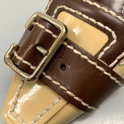 PRADA Shoes Pumps Heel EU 36 US 6 Beige Authentic