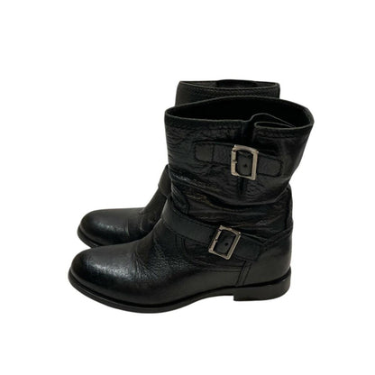 PRADA engineer Boots Shoes EU 36.5 US 6.5 Black Authentic