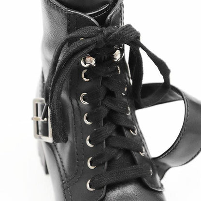 PRADA Boots Shoes EU 36.5 US 6.5 Leather Black Authentic