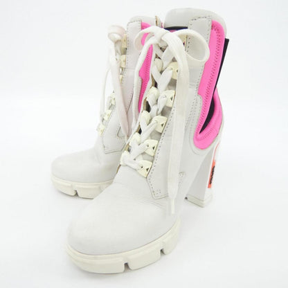 PRADA Short Boots Shoes EU 37 US 7 White Authentic
