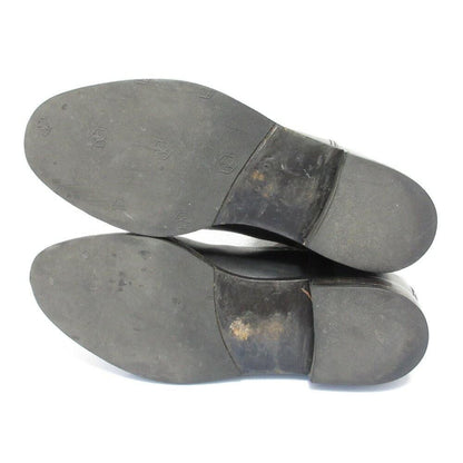 PRADA Short Boots Shoes EU 39 US 9 Leather Black Authentic