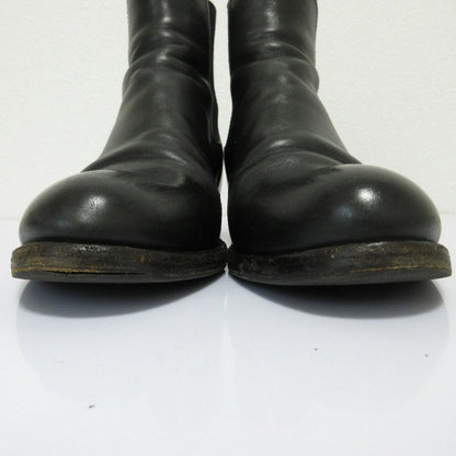 PRADA Short Boots Shoes EU 39 US 9 Leather Black Authentic