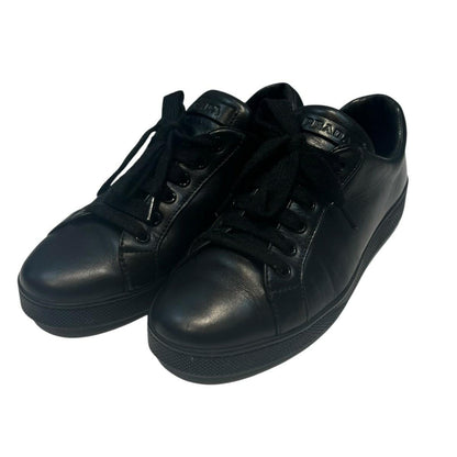 PRADA Sneakers Shoes Low-Cut EU 37.5 US 7.5 Black Authentic