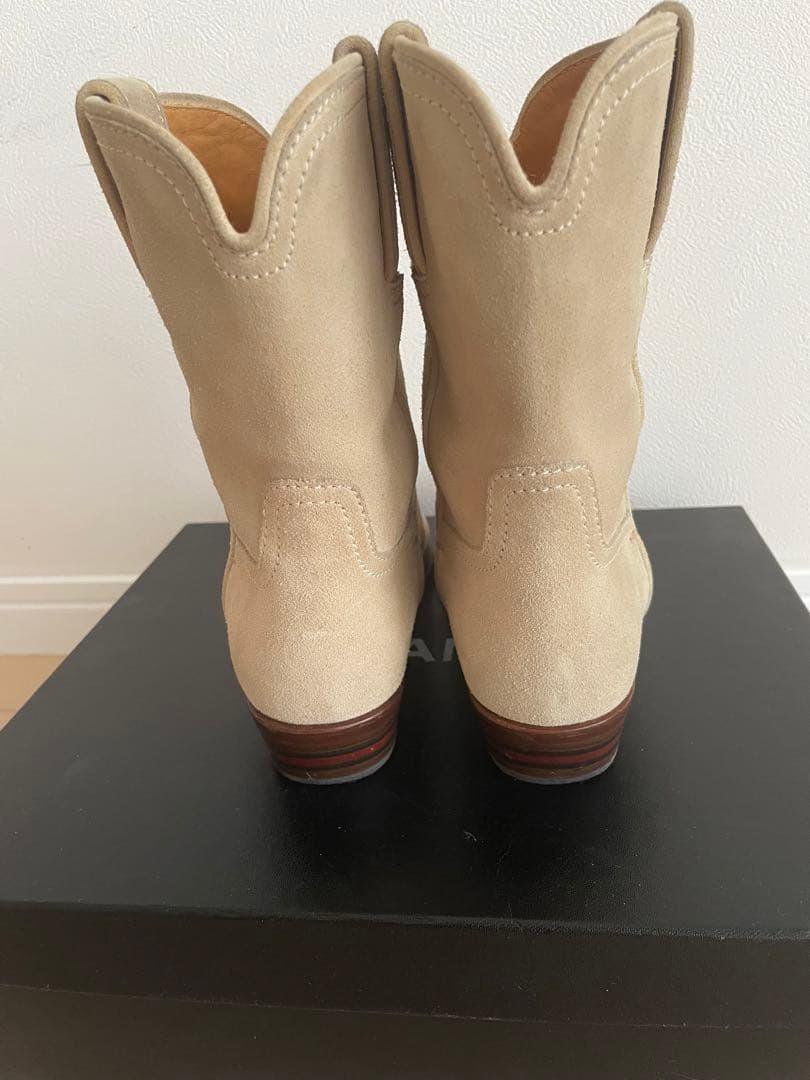 GUCCI Short Boots Shoes EU 35 US 5 Suede Beige Authentic
