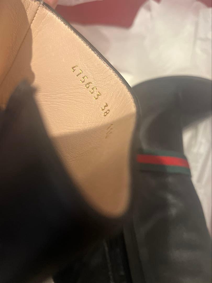 GUCCI Short Boots Shoes Sherry Line EU 38 US 8 Black Authentic