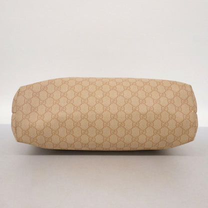 GUCCI Hand Bag Tote Purse GG Supreme PVC Pink Beige Authentic