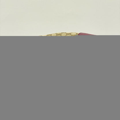 GUCCI Hand Bag Tote Purse GG Canvas Brown Pink Authentic