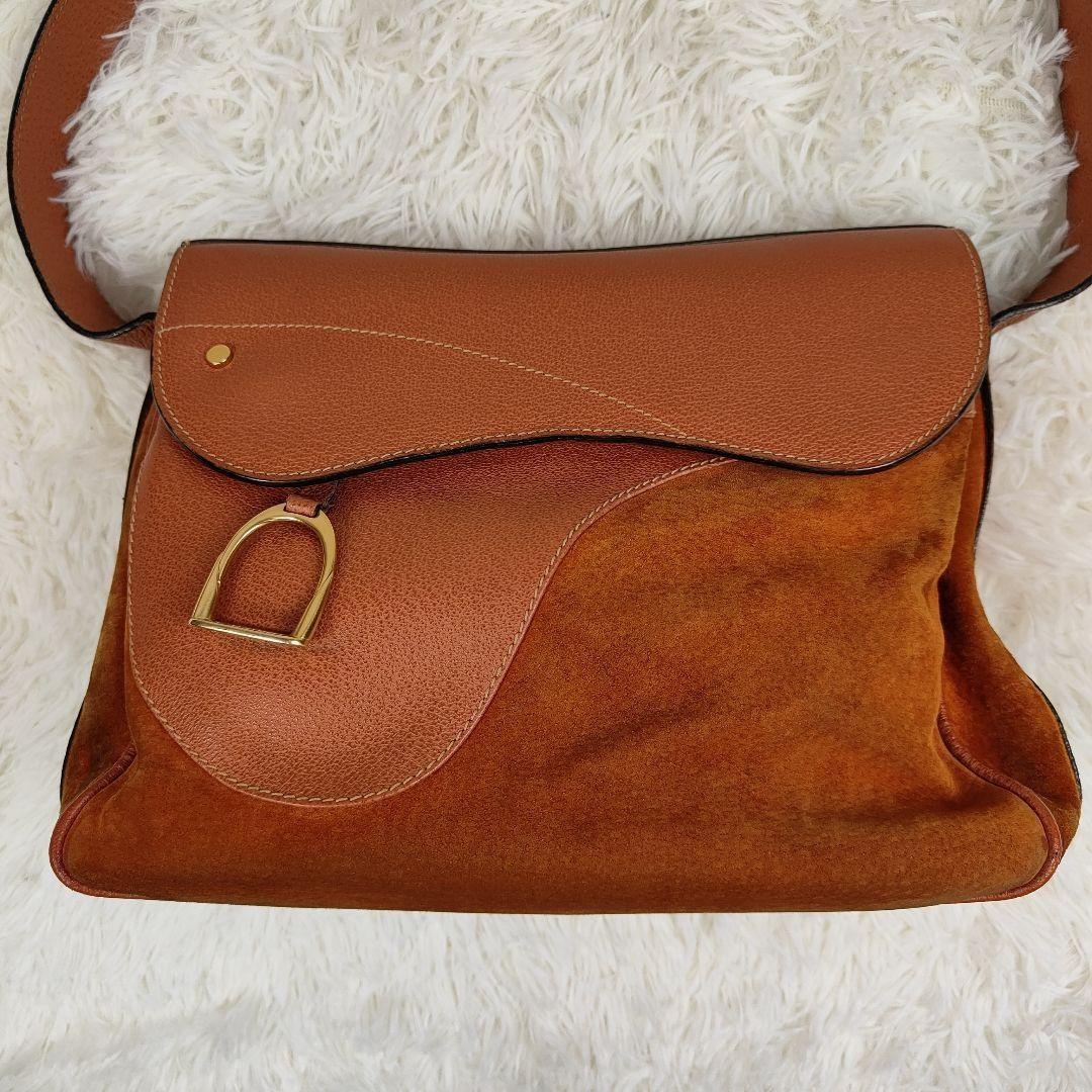 GUCCI Shoulder Bag Purse Suede Leather Authentic
