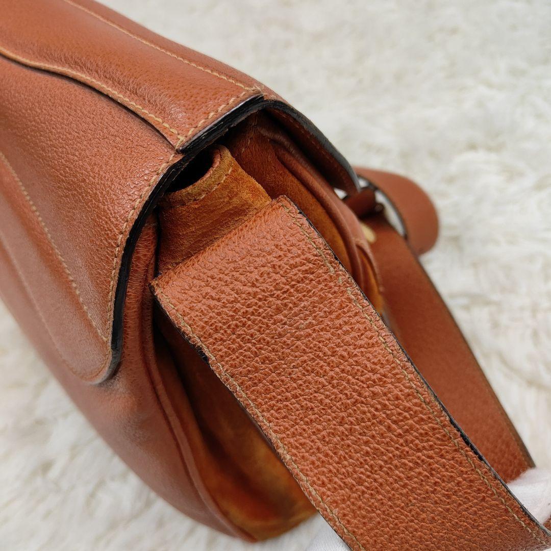 GUCCI Shoulder Bag Purse Suede Leather Authentic