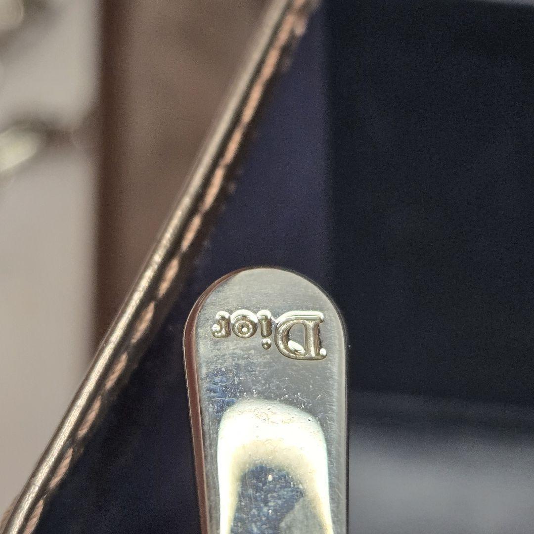 Christian Dior Shoulder Clutch Bag Second Bag Chain Cannage Authentic