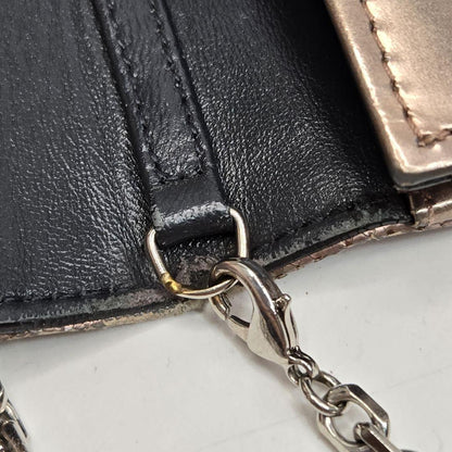 Christian Dior Shoulder Clutch Bag Second Bag Chain Cannage Authentic