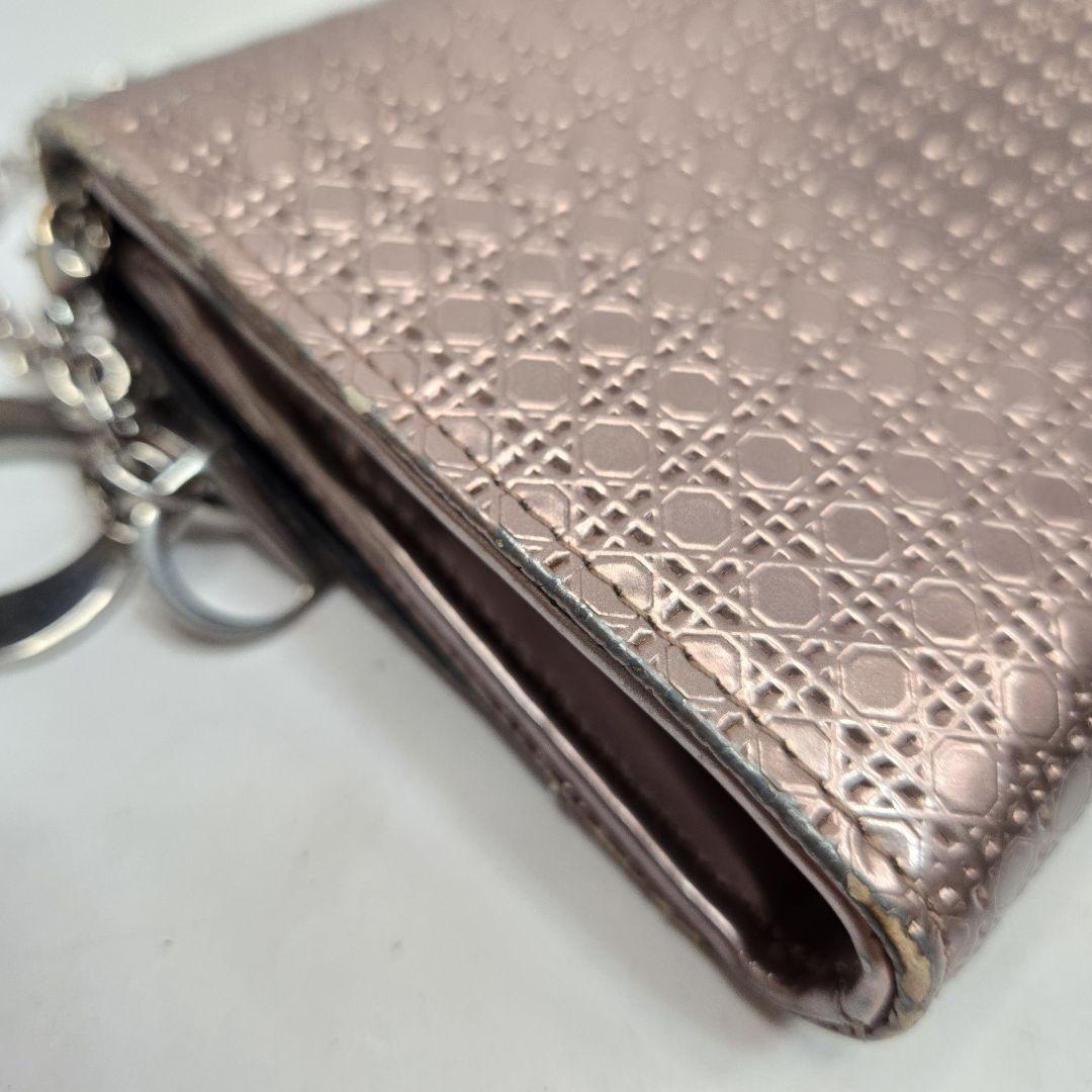 Christian Dior Shoulder Clutch Bag Second Bag Chain Cannage Authentic