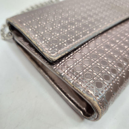 Christian Dior Shoulder Clutch Bag Second Bag Chain Cannage Authentic