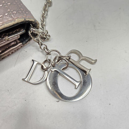 Christian Dior Shoulder Clutch Bag Second Bag Chain Cannage Authentic