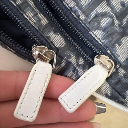 Christian Dior Shoulder Bag Purse Trotter No.2 Navy Authentic