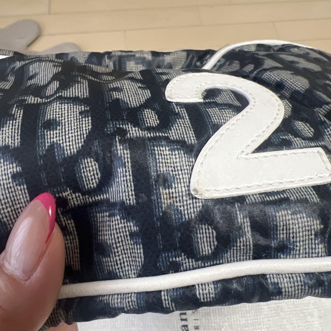 Christian Dior Shoulder Bag Purse Trotter No.2 Navy Authentic