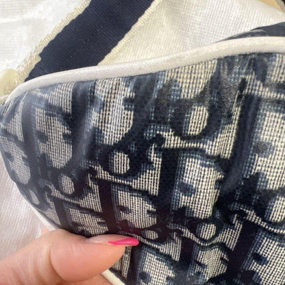 Christian Dior Shoulder Bag Purse Trotter No.2 Navy Authentic
