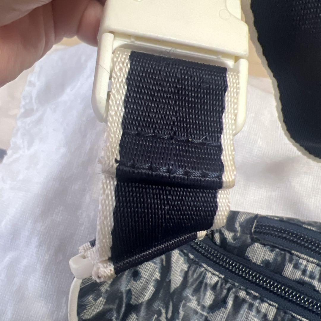 Christian Dior Shoulder Bag Purse Trotter No.2 Navy Authentic