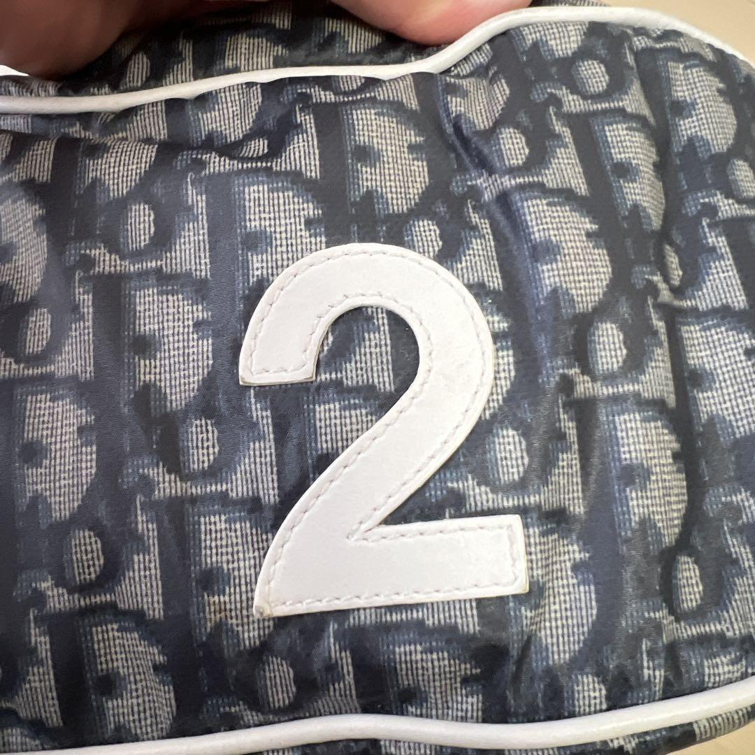 Christian Dior Shoulder Bag Purse Trotter No.2 Navy Authentic