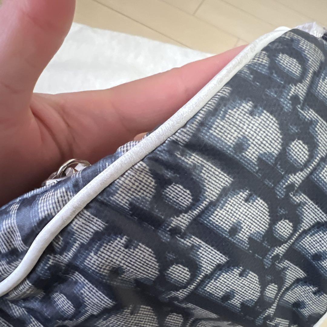 Christian Dior Shoulder Bag Purse Trotter No.2 Navy Authentic