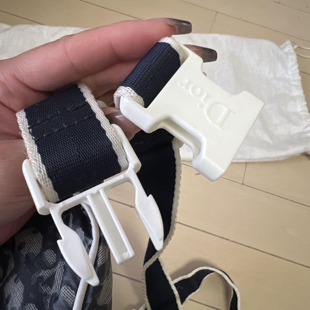 Christian Dior Shoulder Bag Purse Trotter No.2 Navy Authentic