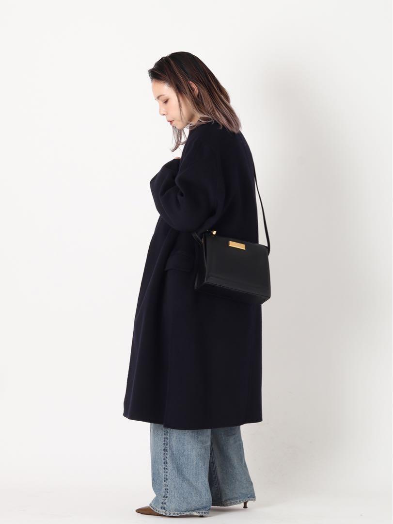 Christian Dior Shoulder Bag Purse CD Leather Brown Authentic