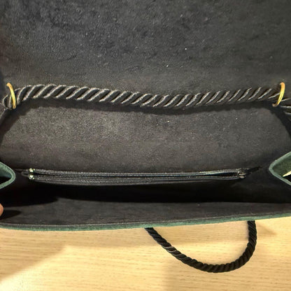 Christian Dior Party Shoulder Bag Purse Green Authentic