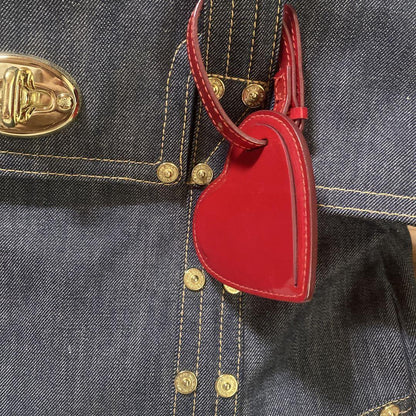 MULBERRY Boston Hand Bag Tote Purse Turn Lock Denim Navy Indigo Authentic