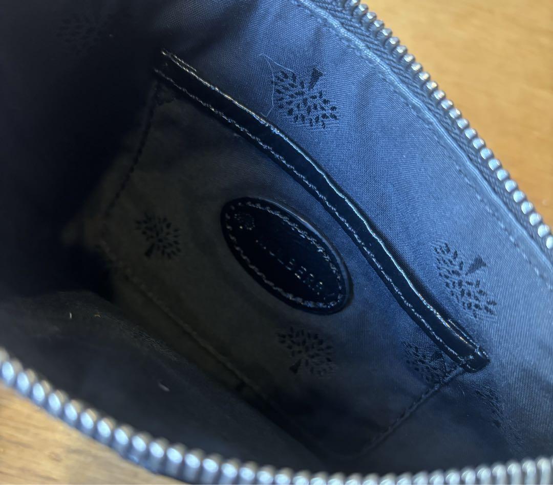 MULBERRY Party Bag Purse Chain Leather Black Authentic