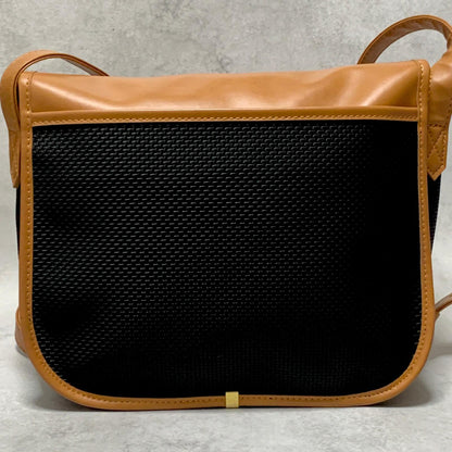 Saint Laurent Bag YSL Cassandra Shoulder Purse PVC Black Brown Gold Authentic