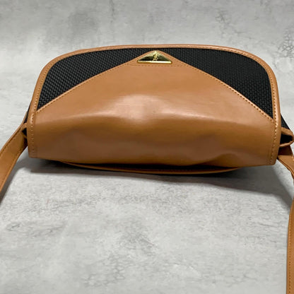 Saint Laurent Bag YSL Cassandra Shoulder Purse PVC Black Brown Gold Authentic